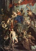 RUBENS, Pieter Pauwel Madonna Enthroned with Child and Saints oil painting on canvas